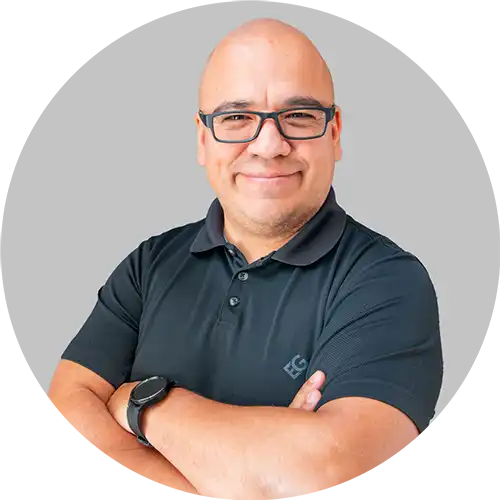 Real Estate Agent in Palmdale Headshot of Stanley Estrada, at E Group Realty.